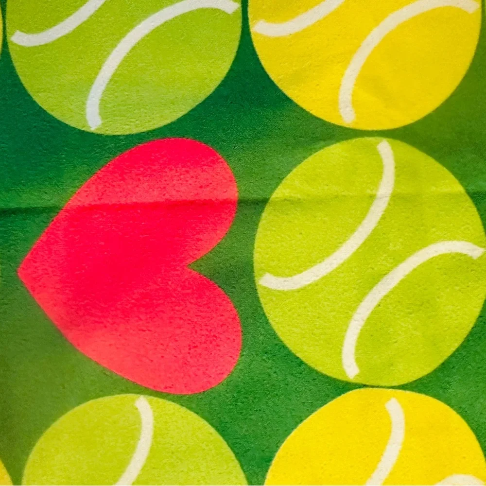 Clutch Towel with Tennis Theme NWT